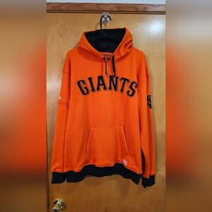 Stitches • SF Giants HOODIE • Orange • Zipper Sleeve Pocket • Large